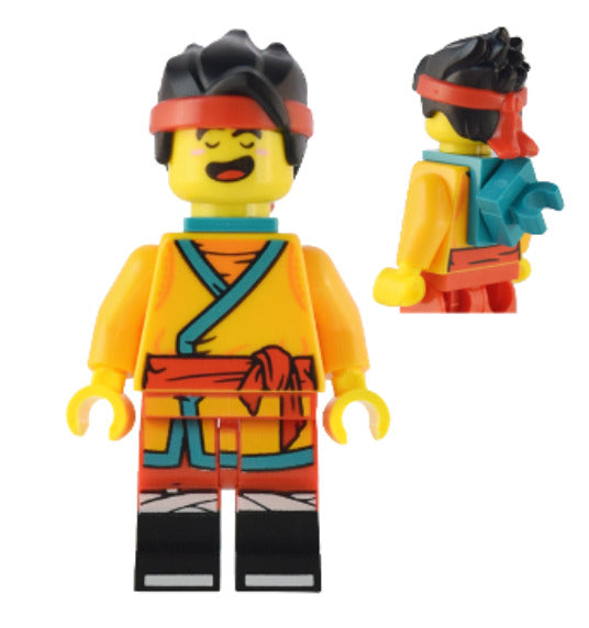 Lego Monkie Kid 80044 Orange Robe Turquoise Neck Bracket Monkie Kid Minifigure