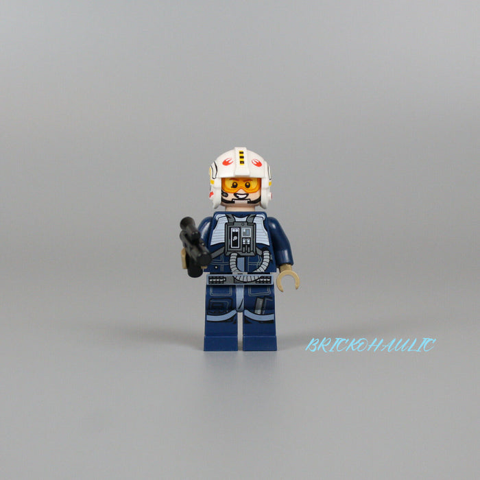 Lego Rebel Pilot Y-wing 75162 Dark Blue Jumpsuit Rogue One Star Wars Minifigure
