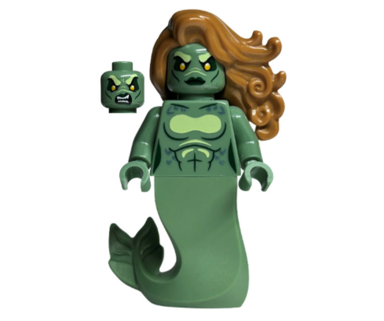 Lego Merperson 76420 Sand Green Body Nougat Wavy Hair Harry Potter Minifigure