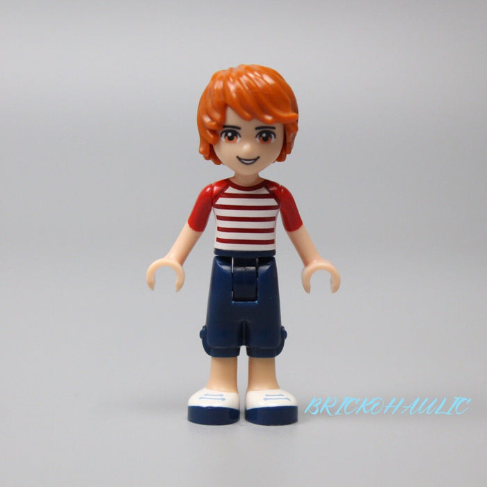 Lego Julian 41320 Dark Blue Cropped Trousers, Red Striped Top Friends Minifigure