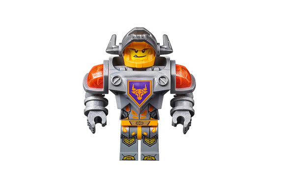 Lego Axl 70322 70323 70317 Flat Silver Torso Nexo Knights Minifigure