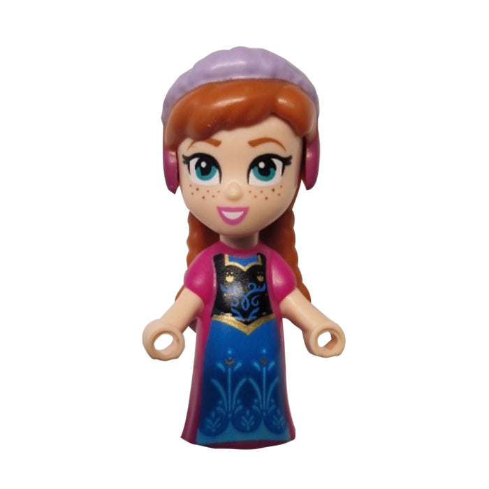 Lego Anna 43218 Micro Doll Magenta Dress Frozen Disney Princess Minifigure