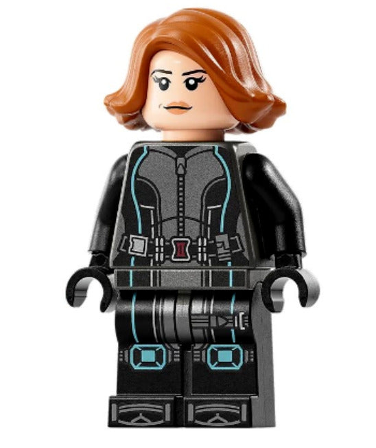 Lego Black Widow 76260 Black Jumpsuit Orange Short Hair Super Heroes Minifigure