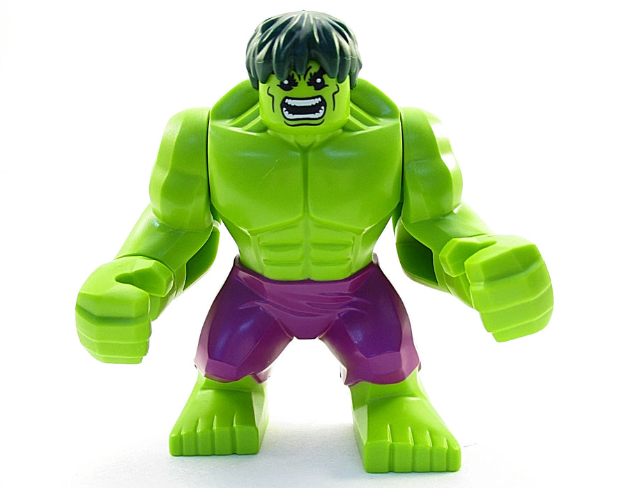 Lego Hulk 76078 Big Figure with Dark Green Hair Avengers Super Heroes Minifigure