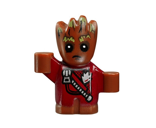 Lego Groot 76080 Baby Red Outfit with ZipperSuper Heroes Minifigure