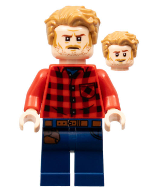 Lego Owen Grady 76943 Flannel Shirt Jurassic World Minifigure
