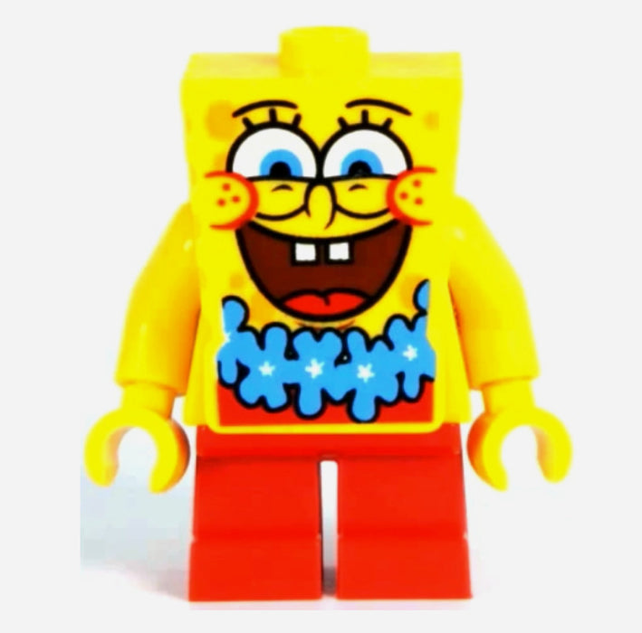 Lego SpongeBob SquarePants 3818 Blue Lei Minifigure