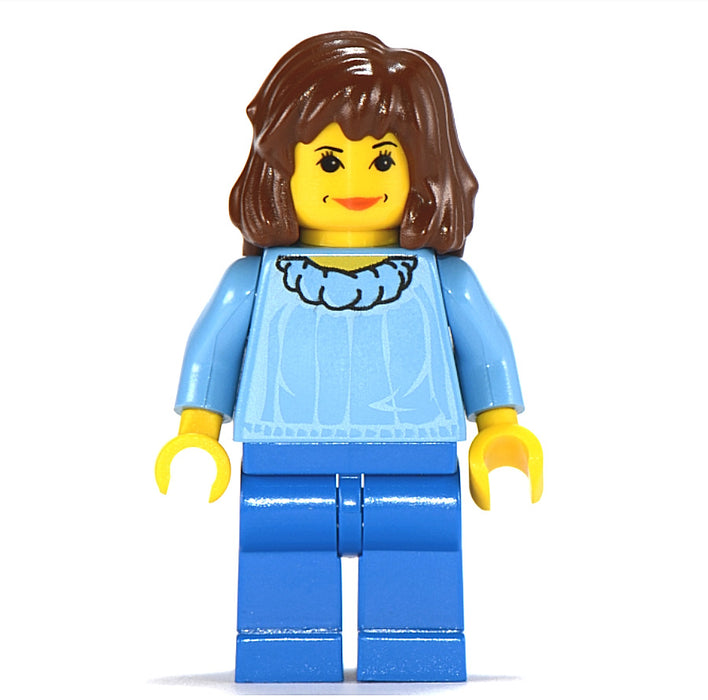 Lego Hermione 4723 Medium Blue Torso Sorcerer's Stone Harry Potter Minifigure