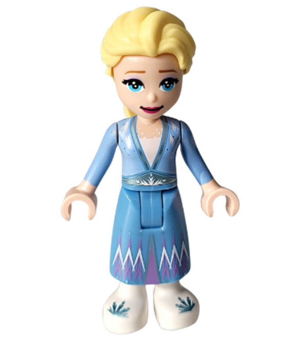 Lego Elsa 30559 Medium Blue Skirt White Shoes Frozen Disney Princess Minifigure