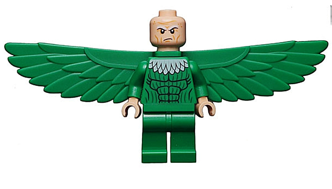 Lego Vulture 76059 Green Costume and Falcon Wings Super Heroes Minifigure