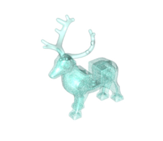 Lego Stag 75945 Male Glitter Trans-Light Blue Antlers Harry Potter Minifigure