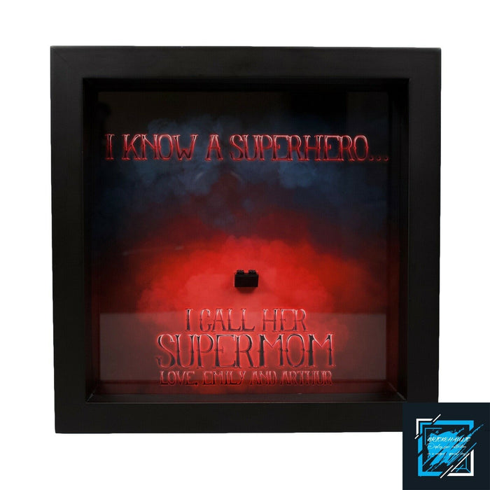 Brickohaulic Personalized Frame Scarlet Witch Minifigure Mother, Mom, Wife Gift