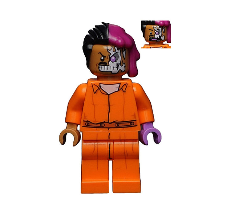 Lego Two-Face 70912 Prison Jumpsuit Batman Movie Super Heroes Minifigure