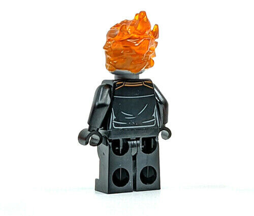 Lego Ghost Rider 76173 Flat Silver Head Spider-Man Super Heroes Minifigure