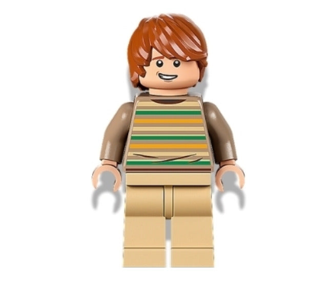 Lego Ron Weasley 76408 Striped Sweater Tan Legs Harry Potter Minifigure