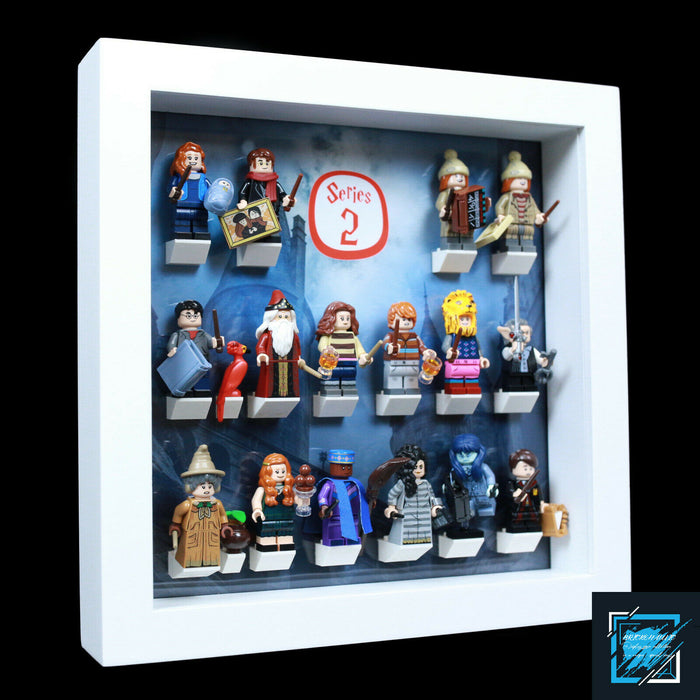 Brickohaulic White Display Frame for Harry Potter Series 2 Minifigures 71028