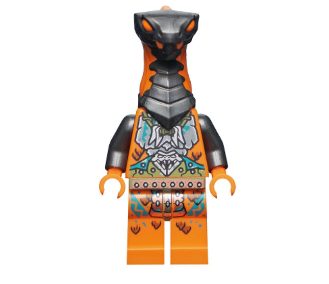 Lego Boa Destructor 71757 Breastplate Torso Gray Dark Head NINJAGO Minifigure