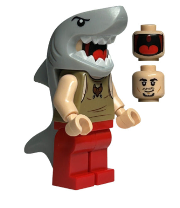 Lego Viktor Krum 76420 Shark Dual Sided Head  Harry Potter Minifigure