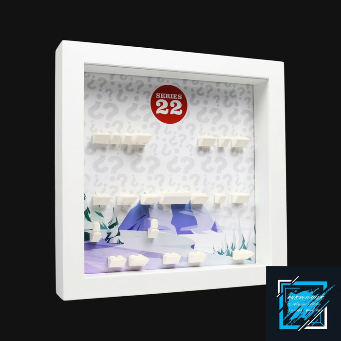 Brickohaulic White Display Frame Case for Series 22 Minifigures 71032