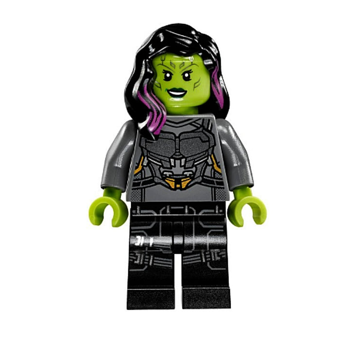 Lego Gamora 76081 Silver Armor Guardians of the Galaxy Super Heroes Minifigure