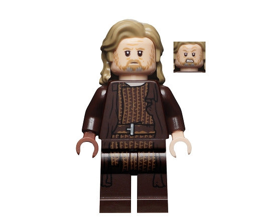 Lego Luke Skywalker 75245 Old (Dark Brown Robe) Episode 8 Star Wars Minifigure