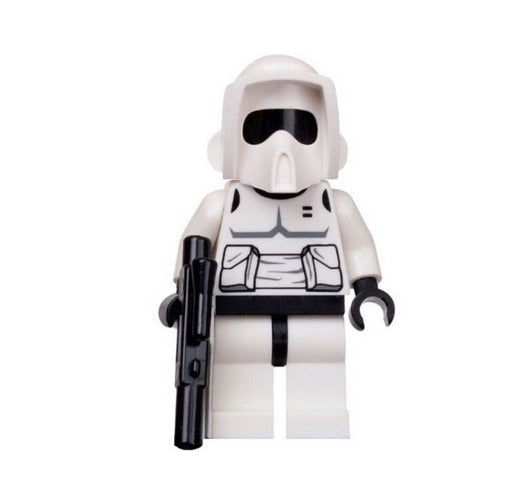 Lego Scout Trooper 7956 8038 Black Head Bluish Gray Torso Star Wars Minifigure