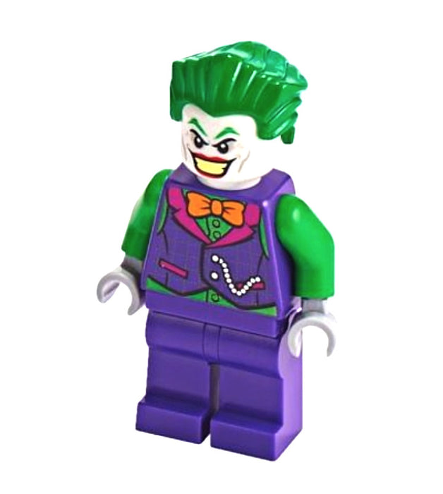 Lego The Joker 76119 76159 Orange Bow Tie Batman II Super Heroes Minifigure