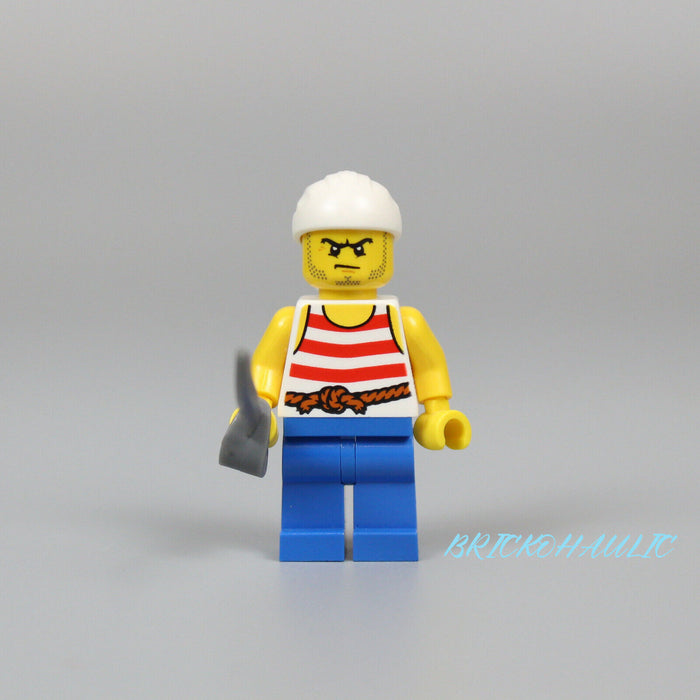 Lego Pirate 9, 40158 Red and White Stripes, Blue Legs Pirates III Minifigure