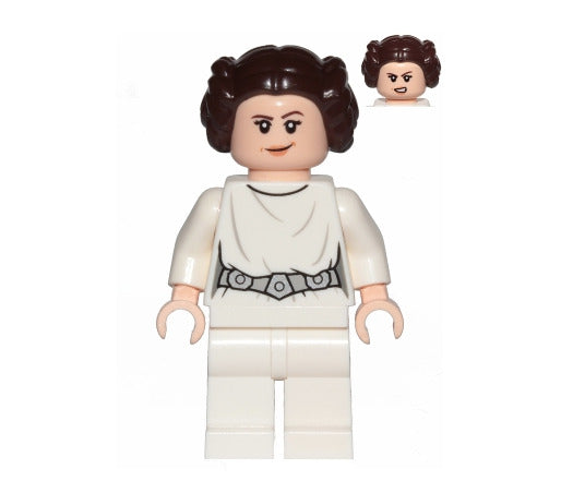 Lego Princess Leia 75229 White Dress Episode 4/5/6 Star Wars Minifigure