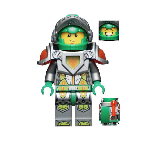 Lego Aaron 70313 Flat Silver Visor, Clip Nexo Knights Minifigure