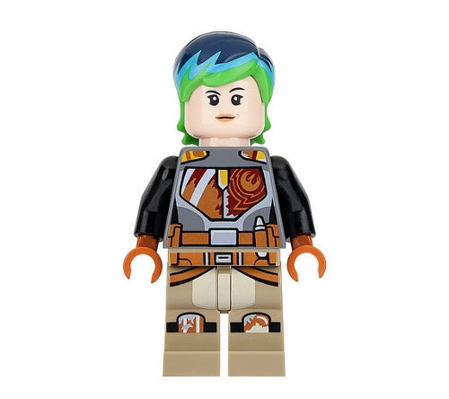 Lego Sabine Wren 75184 75150 Green & Blue Hair Star Wars Rebels Minifigure
