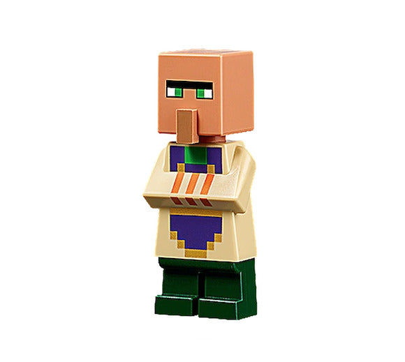 Lego Villager Blacksmith 21160 Tan Top Purple Apron Minecraft Minifigure