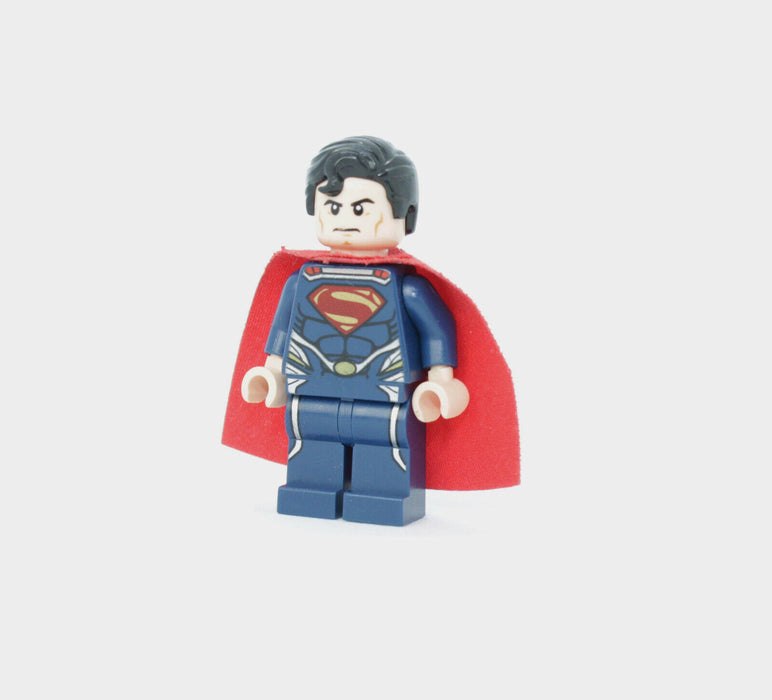 Lego Superman 76003 76009 76002 Dark Blue Suit Super Heroes Minifigure