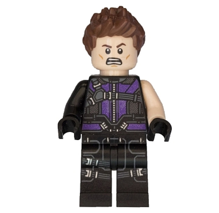 Lego Hawkeye 76067 Black and Dark Purple Suit Civil War Super Heroes Minifigure