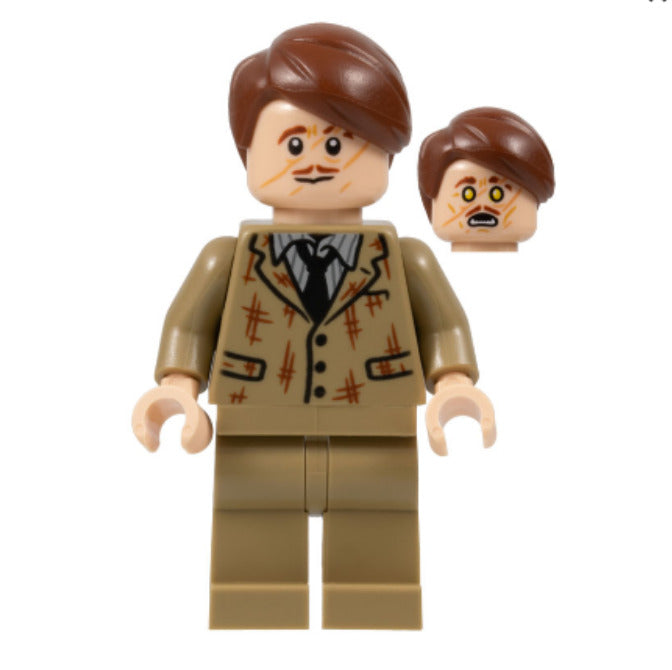 Lego Professor Remus Lupin 76407 Dark Tan Suit Tattered Harry Potter Minifigure