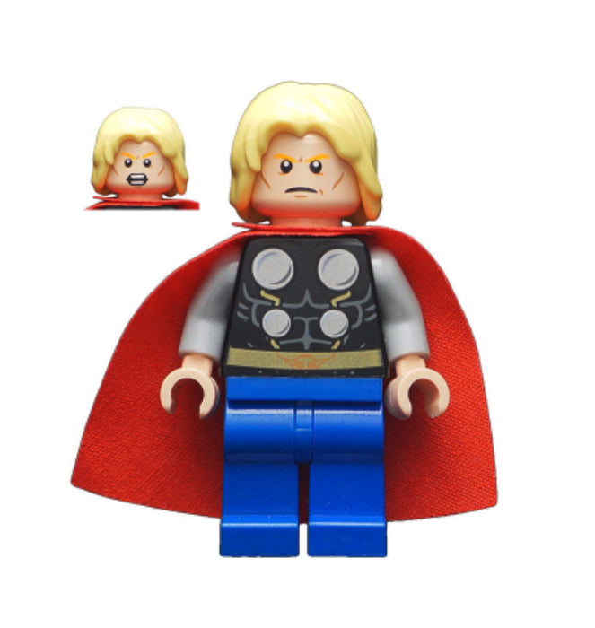 Lego Thor 76018 (No Beard) Marvel Super Heroes Minifigure