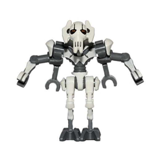 Lego General Grievous 75040 75199 Bent Legs, White Armor Star Wars Minifigure
