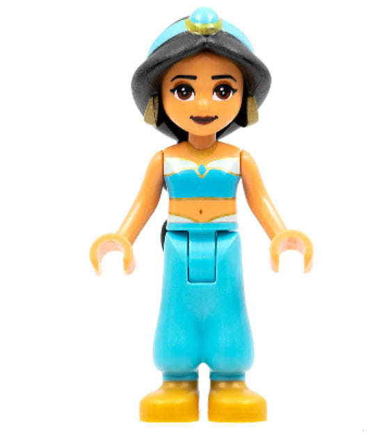 Lego Jasmine 43208 Pearl Gold Shoes Plain Top Disney Princess Minifigure