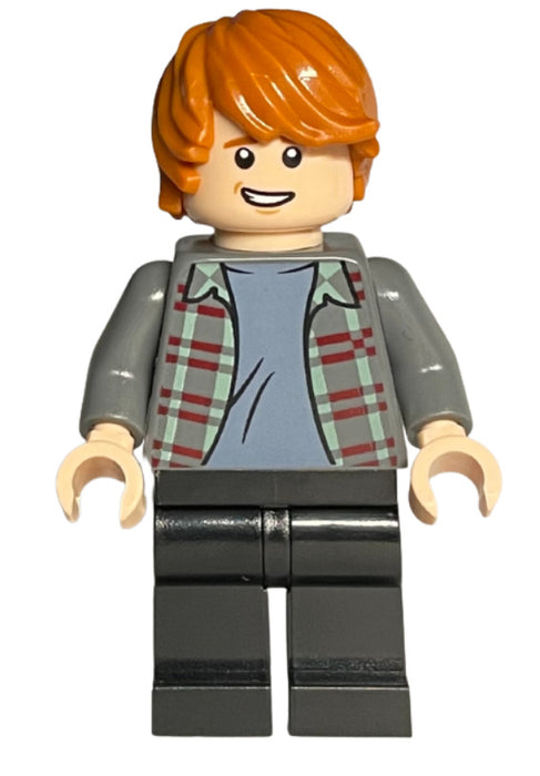 Lego Ron Weasley b22hp04nl b22hp08de Plaid Shirt Harry Potter Minifigure