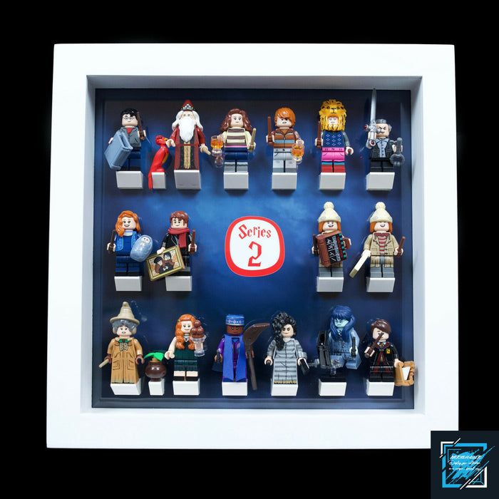 Brickohaulic White Display Frame for Harry Potter Series 2 Minifigures 71028