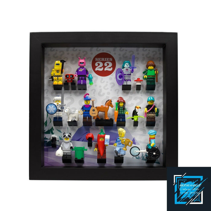 Brickohaulic Black Display Frame Case for Series 22 Minifigures 71032