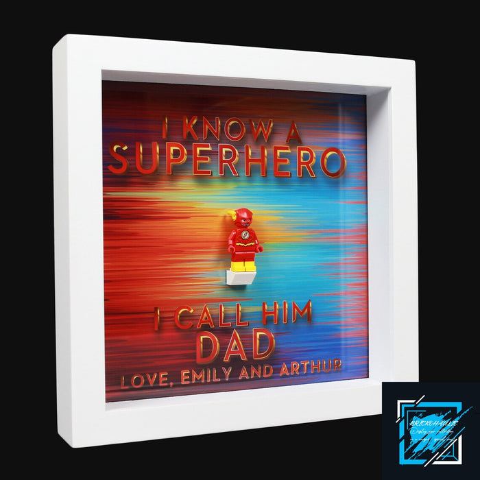 Personalized Display Frame for LEGO® Superhero® The Flash Minifigure